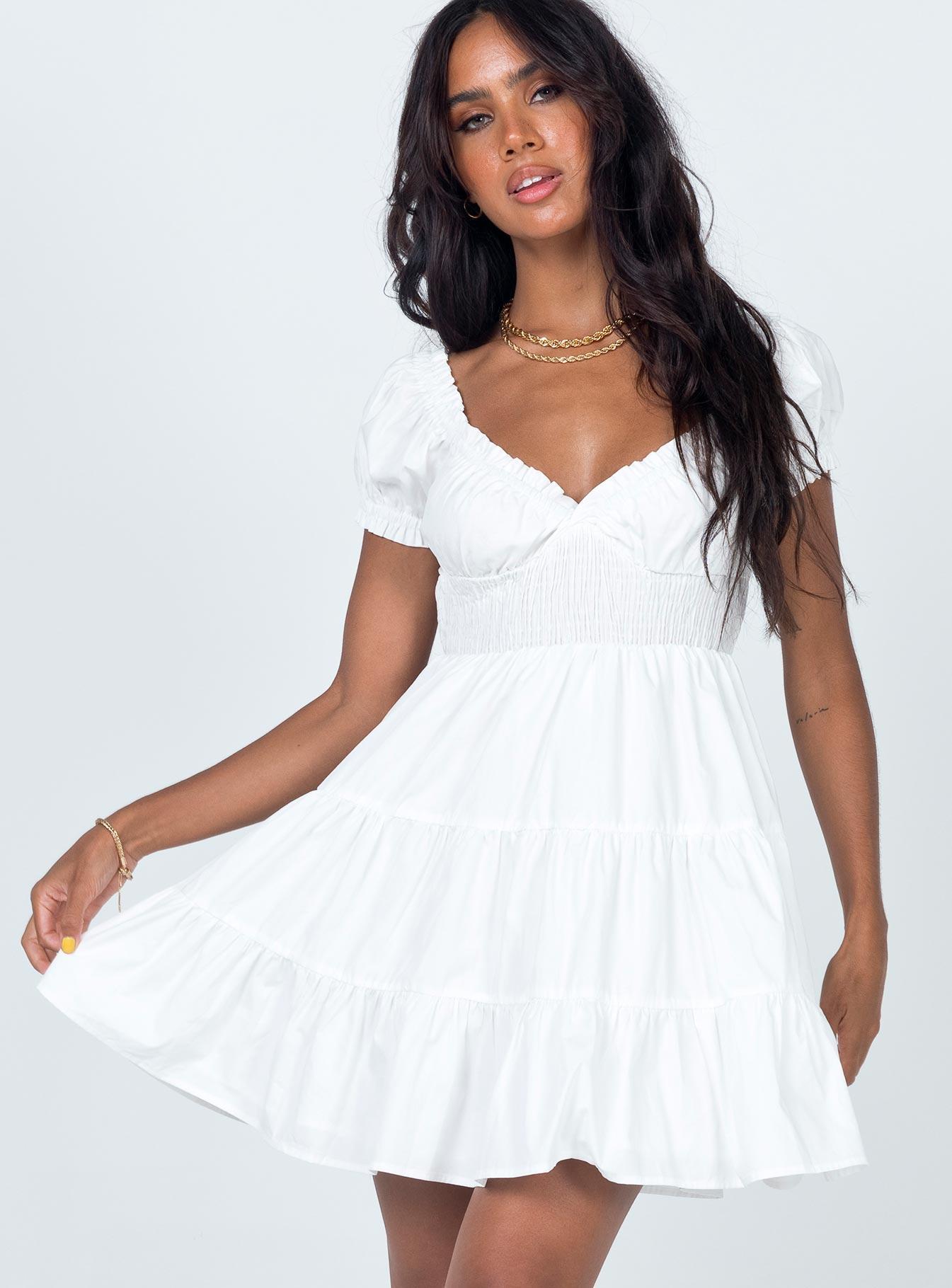 Daniela Mini Dress White Product Image