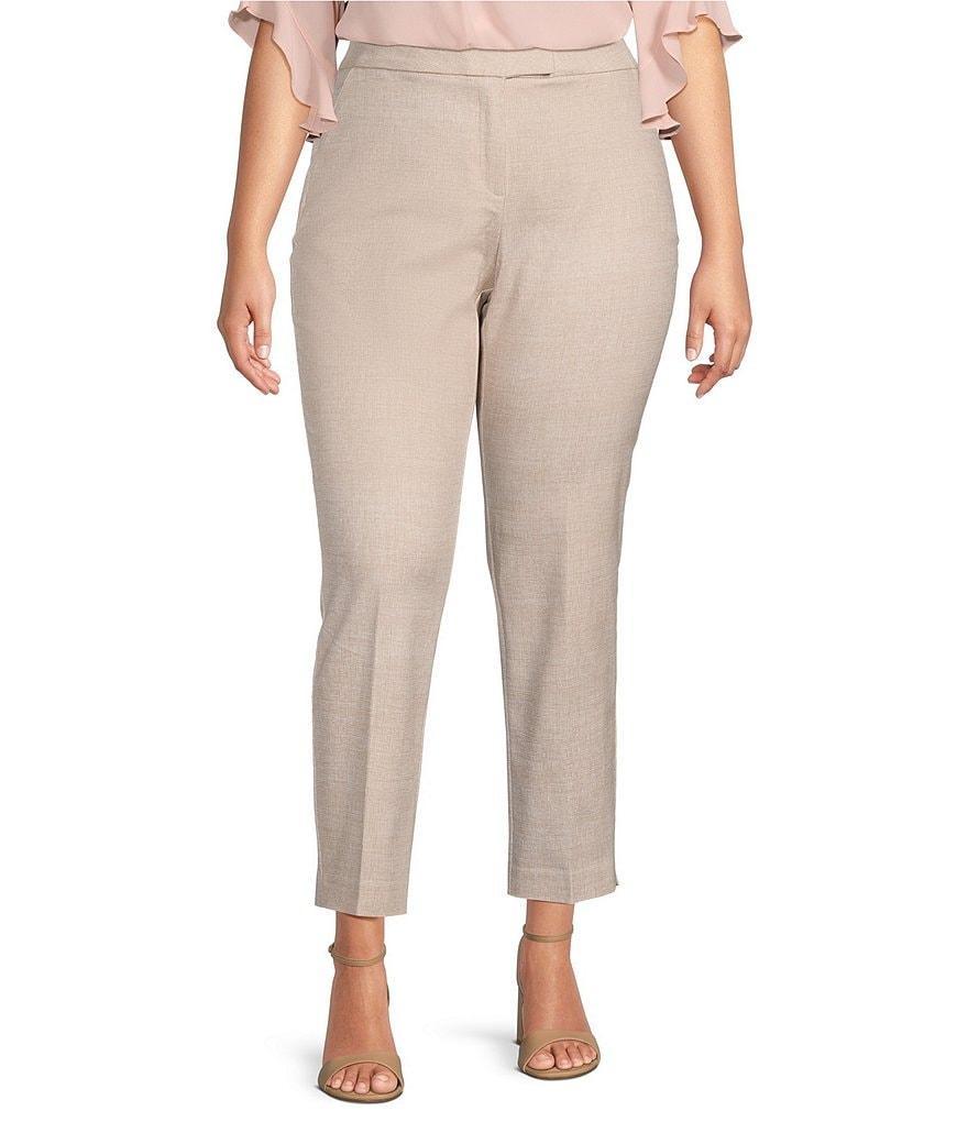 Investments Plus Size the 5TH AVE fit Elite Stretch Ankle Straight Pants Product Image