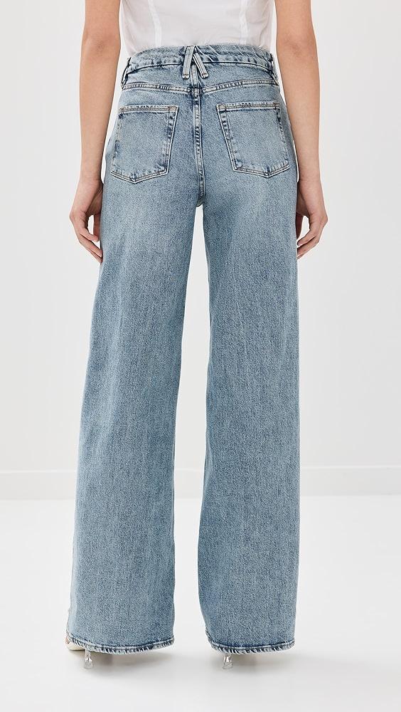 Good American Good Skate Step Insert Outseam Jeans | Shopbop Product Image