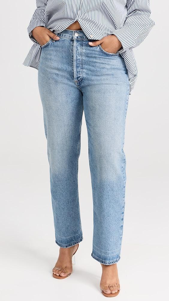 AGOLDE 90's Pinch Waist High Rise Straight Jeans | Shopbop Product Image