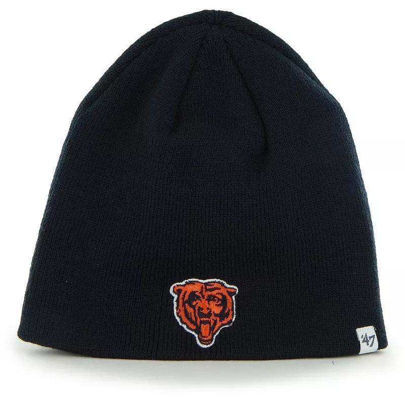 Mens Navy Chicago Bears Primary Logo Knit Beanie Product Image