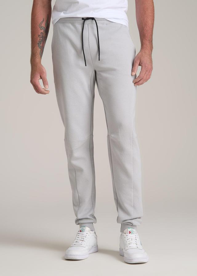 Tall Men's Utility Fleece Joggers in Silver Grey Male Product Image