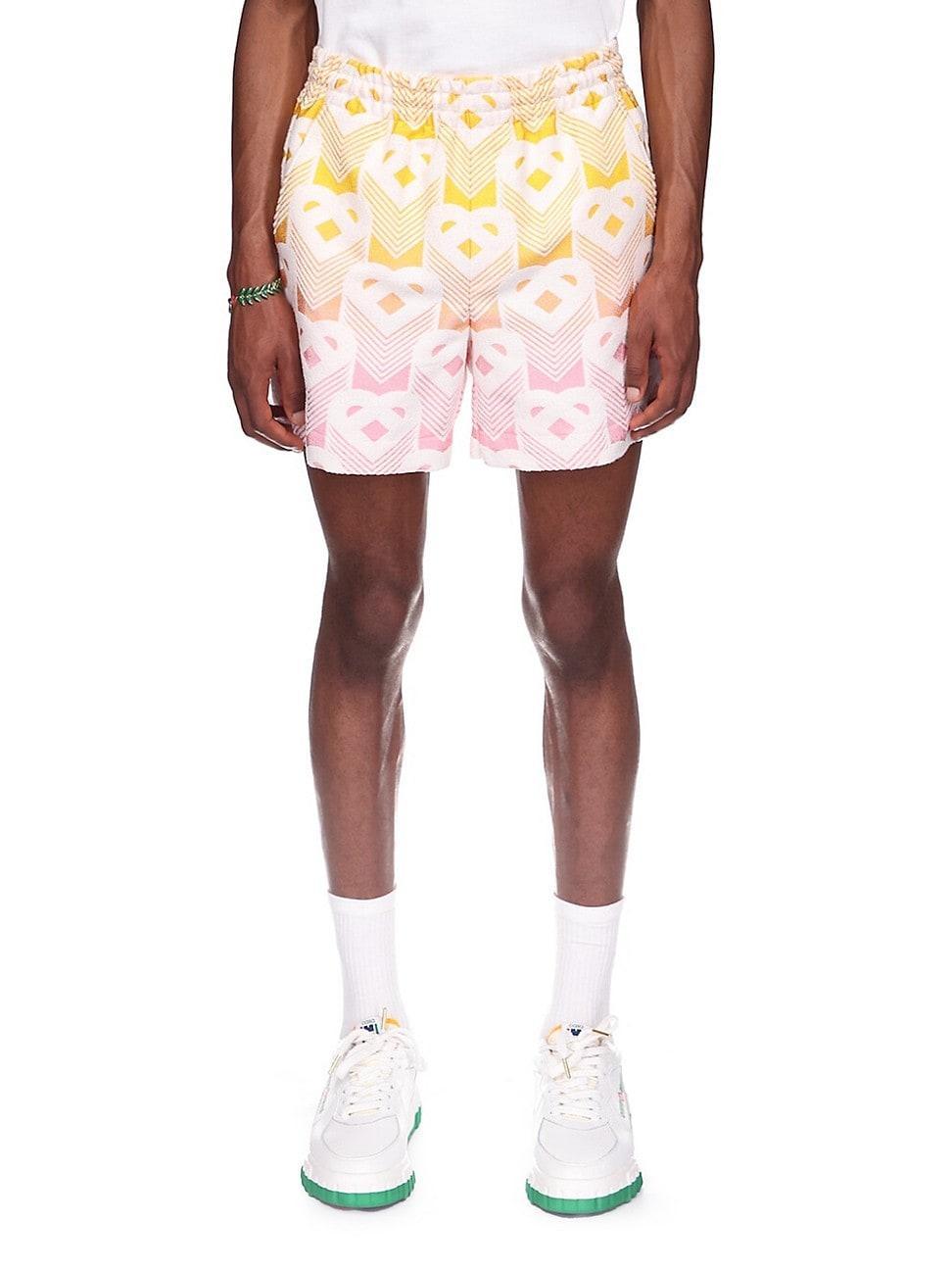 Mens Gradient Logo Terry Shorts Product Image