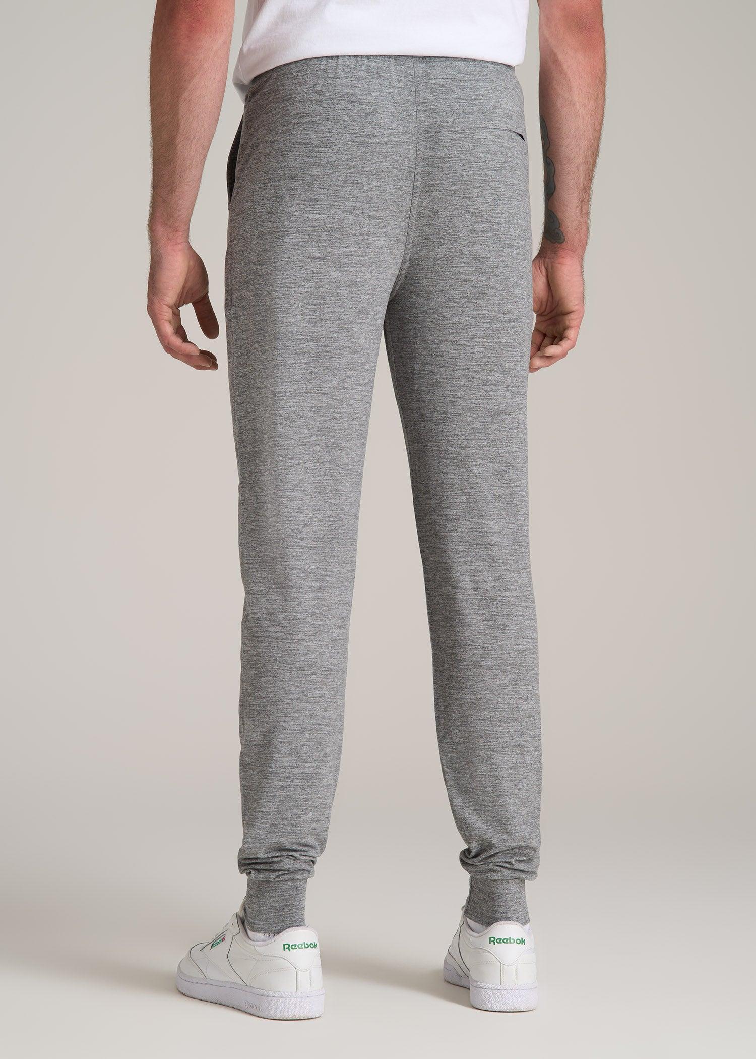 Weekender Stretch Lounge Joggers for Tall Men in Heathered Grey Male Product Image