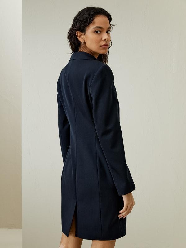 Tailored Double-Breasted Dress Coat Product Image