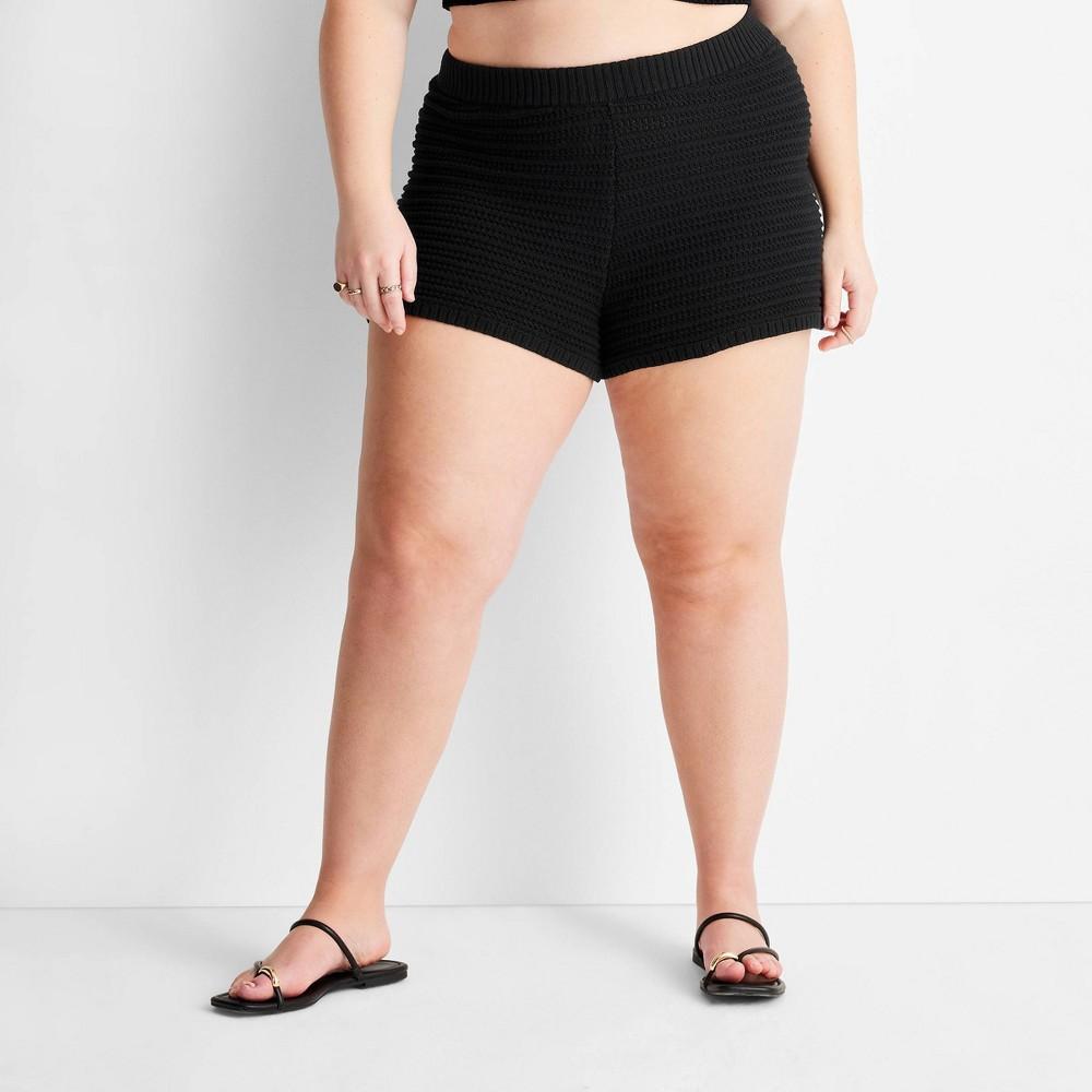 Womens Open-Work Stitch Mini Shorts - Future Collective with Jenny K. Lopez product image