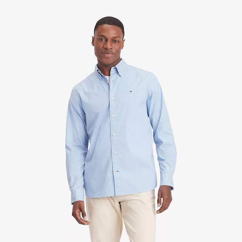 Mens Tommy Hilfiger Stretch Oxford Long Sleeve Poplin Shirt Product Image