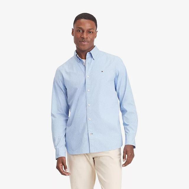 Mens Tommy Hilfiger Stretch Oxford Long Sleeve Poplin Shirt Product Image