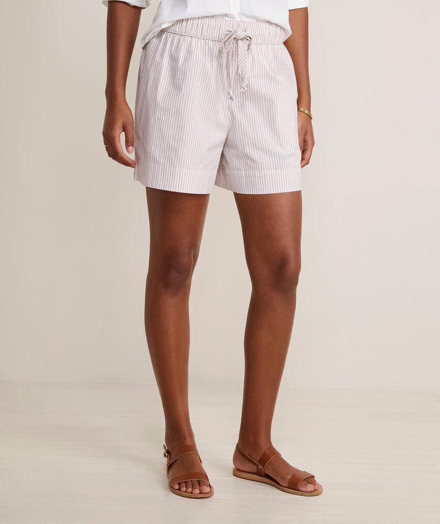 Poplin Tie-Waist Shorts Product Image