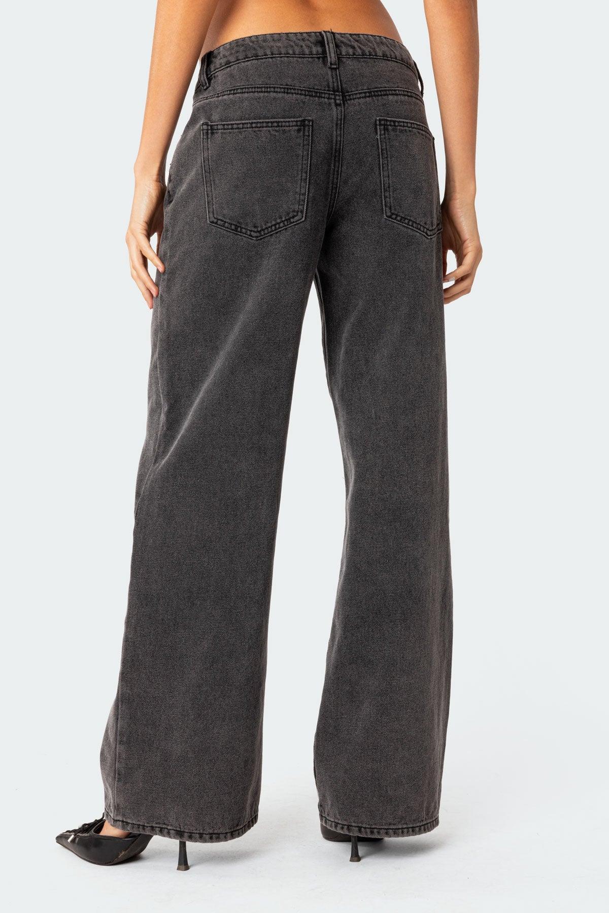 Raelynn Washed Low Rise Jeans Product Image