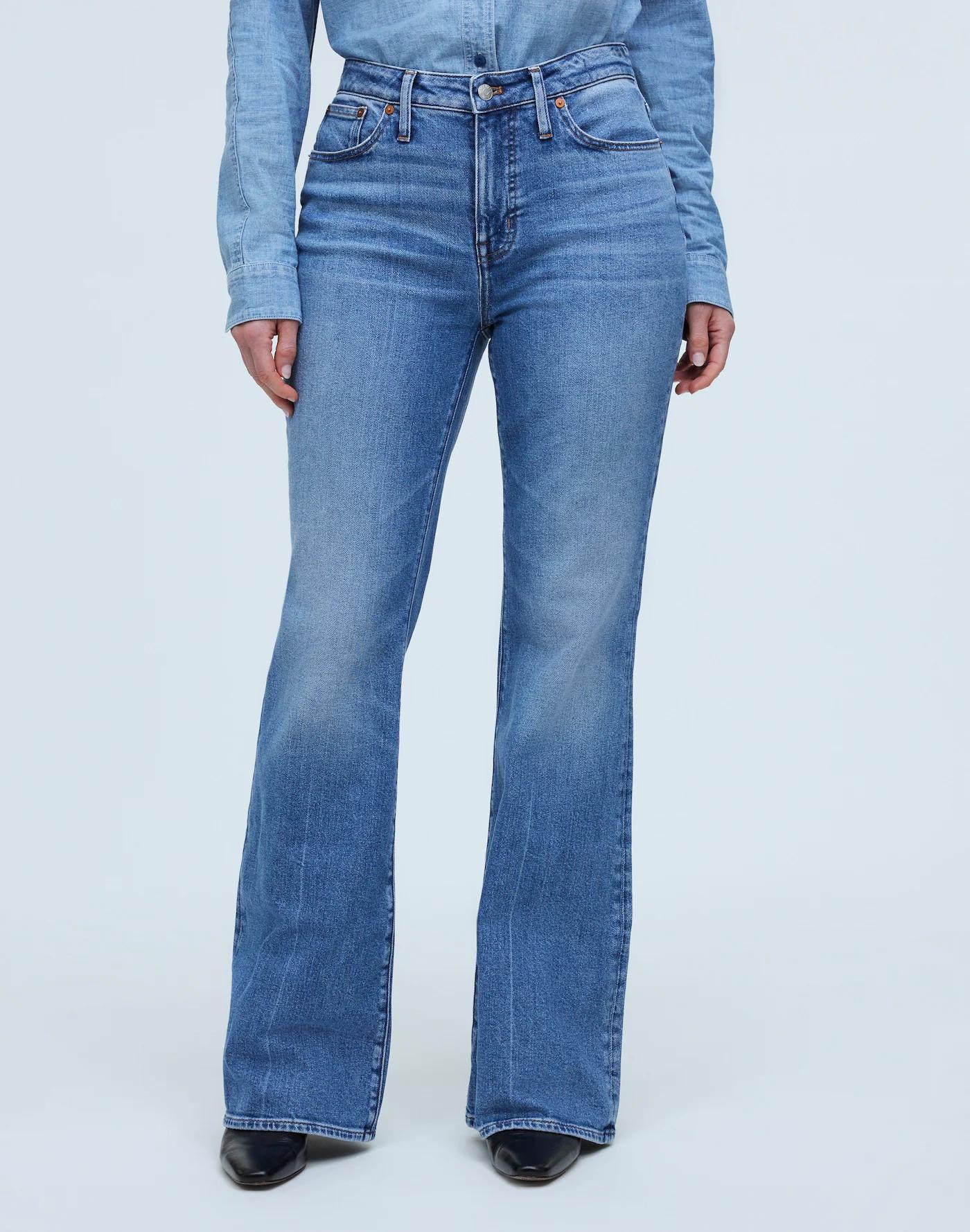 Tall Curvy Flea Market Flare Jeans in Amaretto Wash Product Image