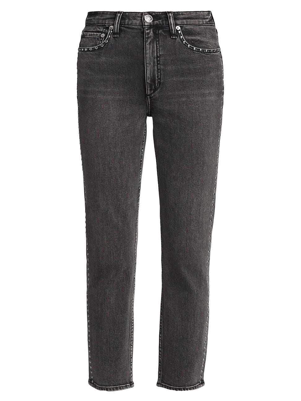 rag & bone Wren High Rise Ankle Slim Jeans in Serjewel Product Image