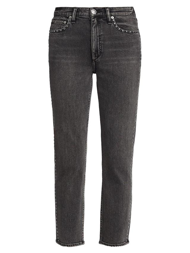 rag & bone Wren Stud Stretch Slim Fit Jeans Product Image