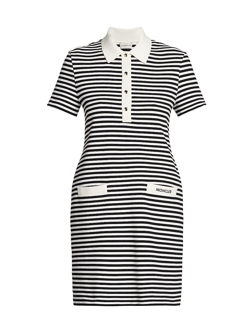 Womens Striped Cotton-Blend Minidress Product Image