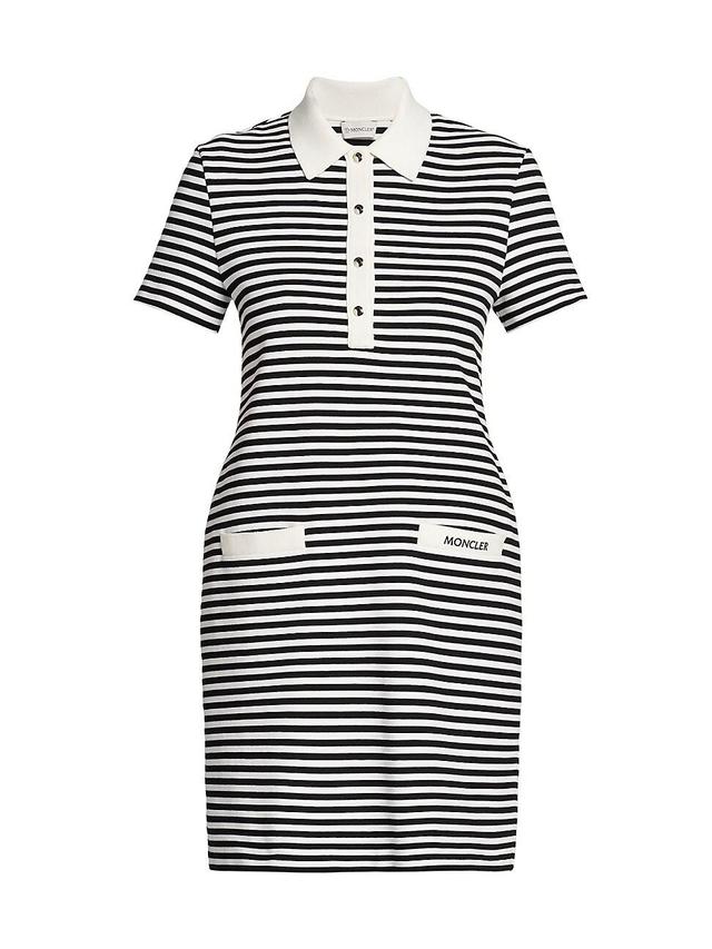 Womens Striped Cotton-Blend Minidress Product Image