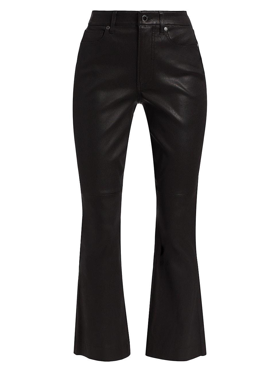 Womens Carson Faux Leather High-Rise Pants Product Image