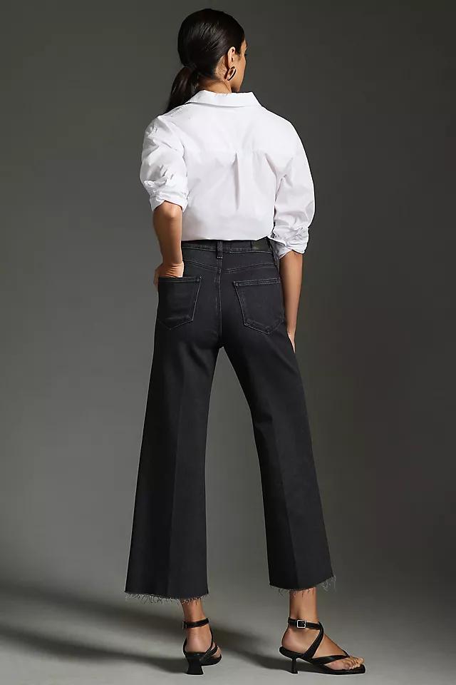 Paige Anessa High Rise Wide Leg Ankle Jeans in Black Lotus Product Image