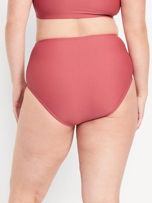 High-Waisted French-Cut Bikini Swim Bottoms Product Image