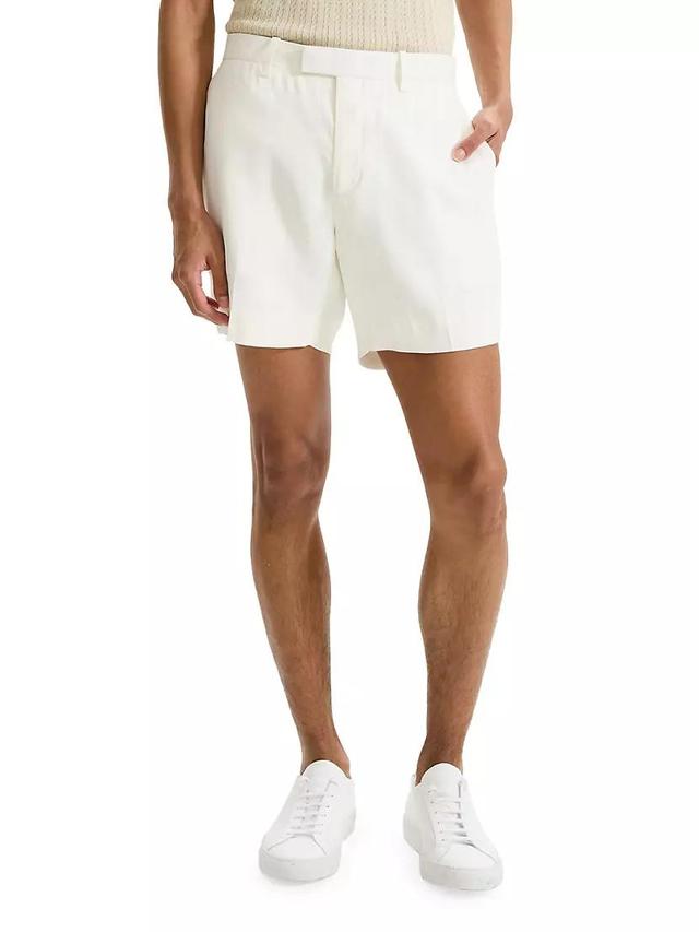 Jarin Linen-Blend Shorts Product Image