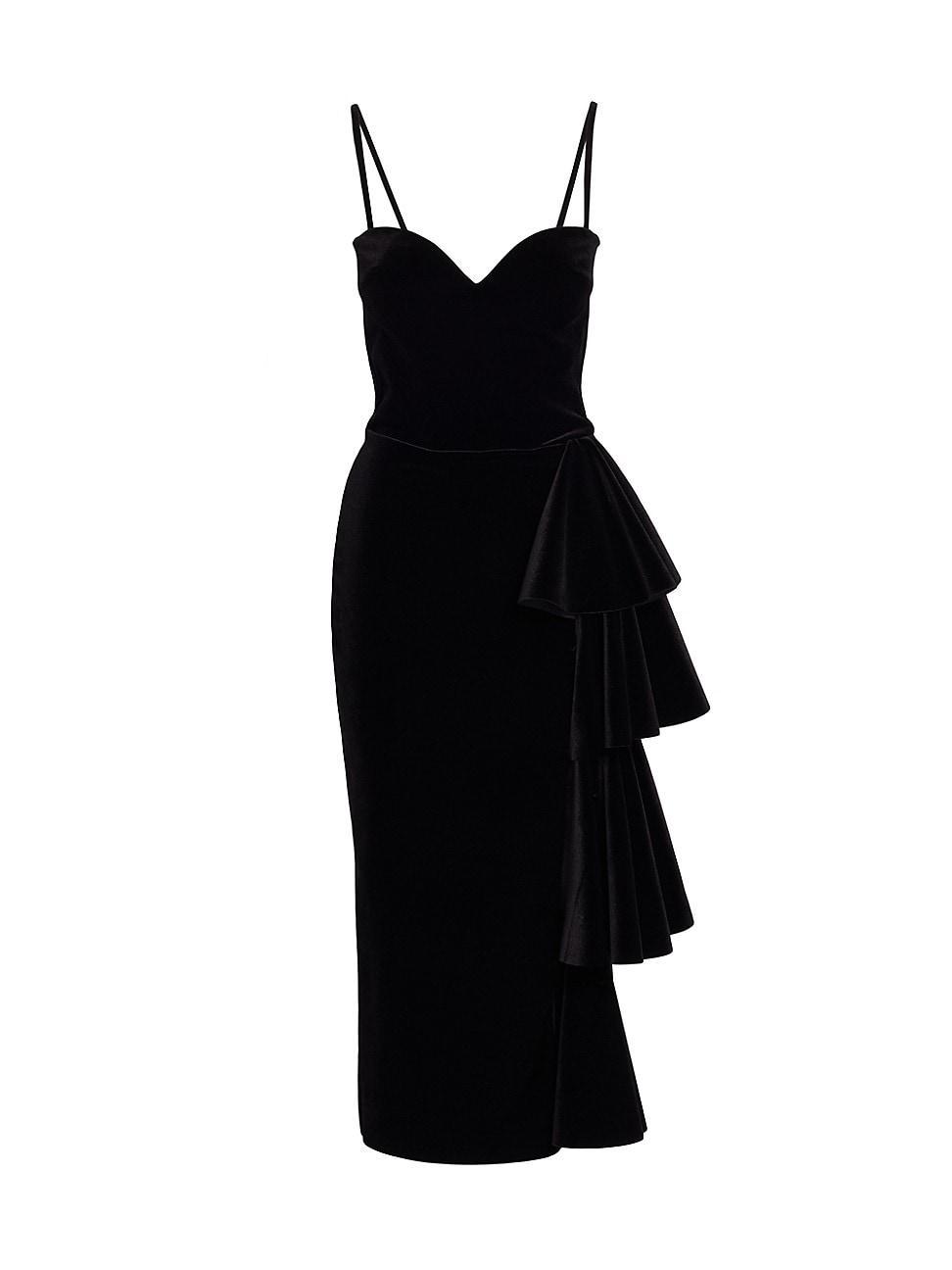 Womens Gussie Ruffle Side Gown Product Image