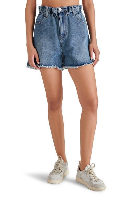 Steve Madden Lunetta Paperbag Denim Shorts Product Image