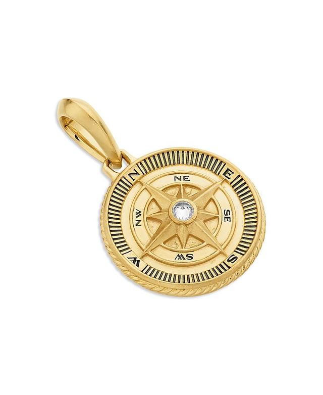 David Yurman 18K Yellow Gold Maritime Compass Amulet with Diamond Product Image