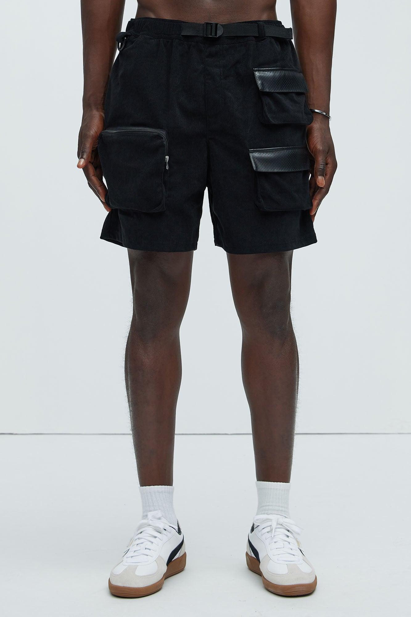 Slick Cargo Shorts - Black Product Image