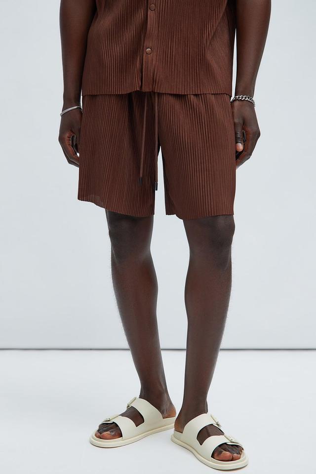 Florence Relaxed Shorts - Dark Brown Product Image