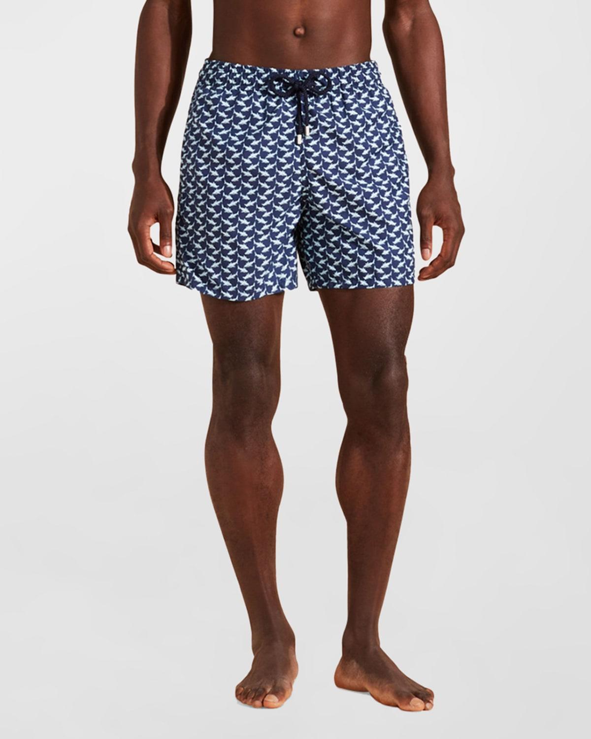 Mens Net Sharks Swim Trunks Product Image