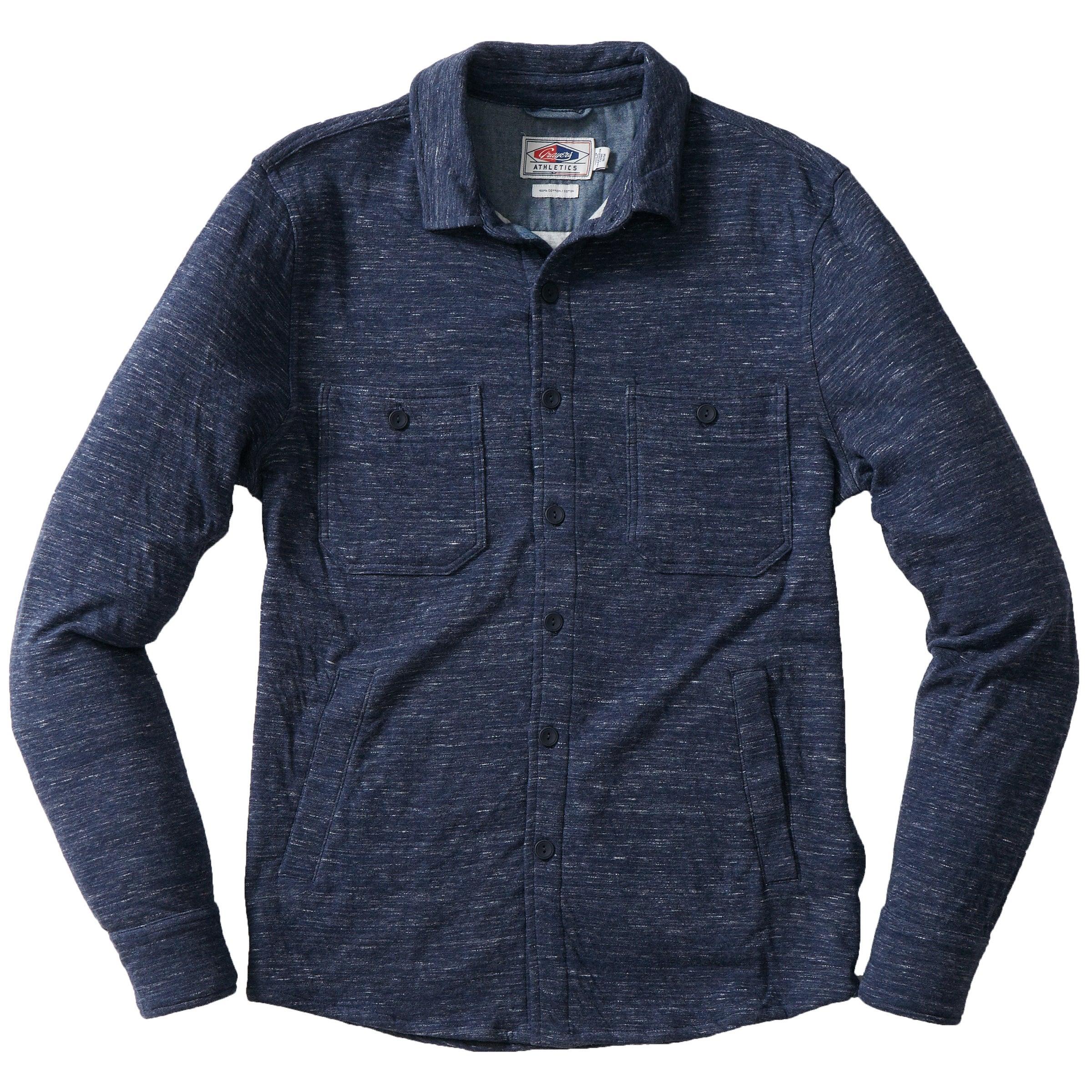 Blake Double Cloth CPO Shirt Jacket - Denim Marl Product Image