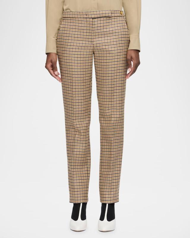 Teddy Plaid-Print Virgin Wool Pants Product Image