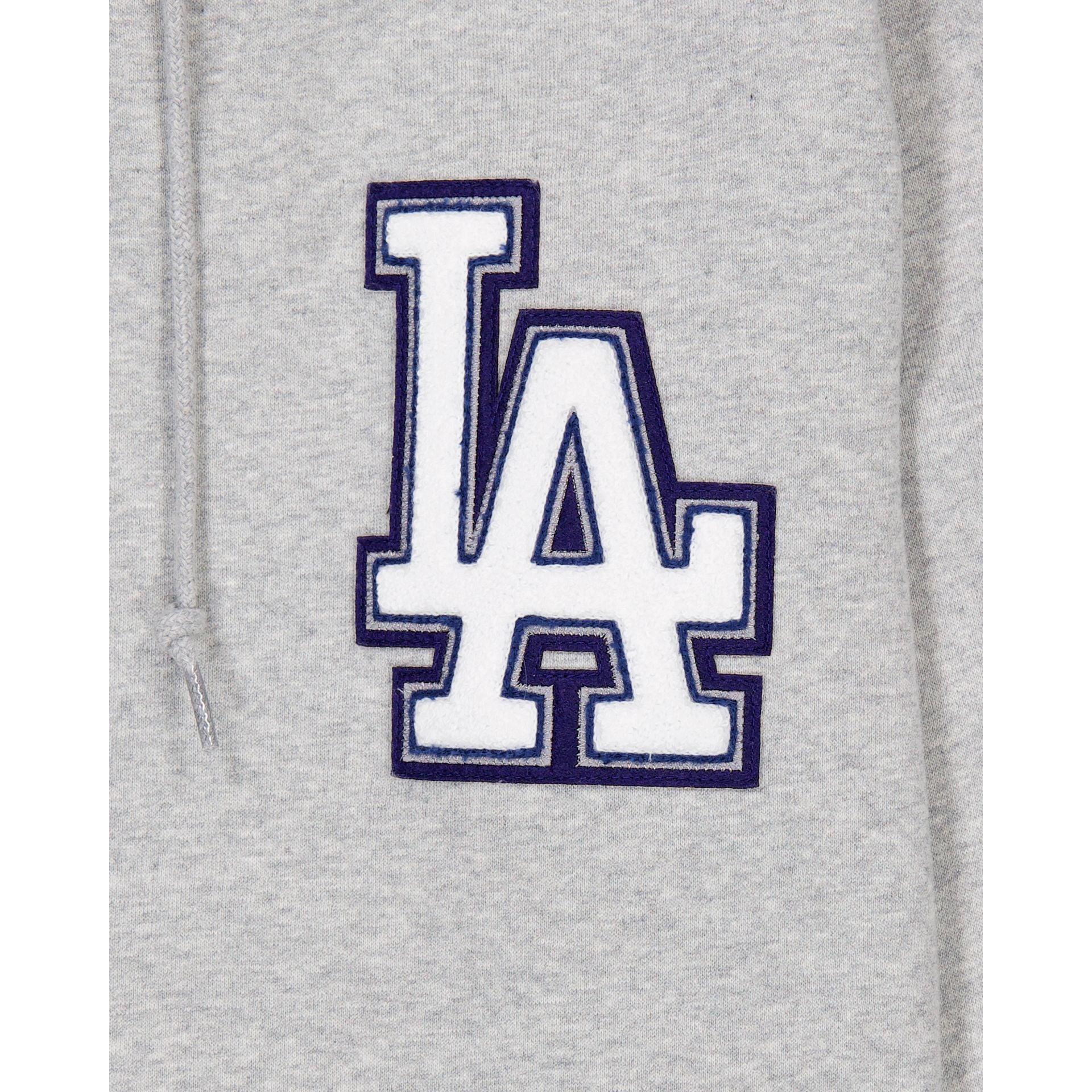 Los Angeles Dodgers Gray Logo Select Full-Zip Hoodie Male Product Image