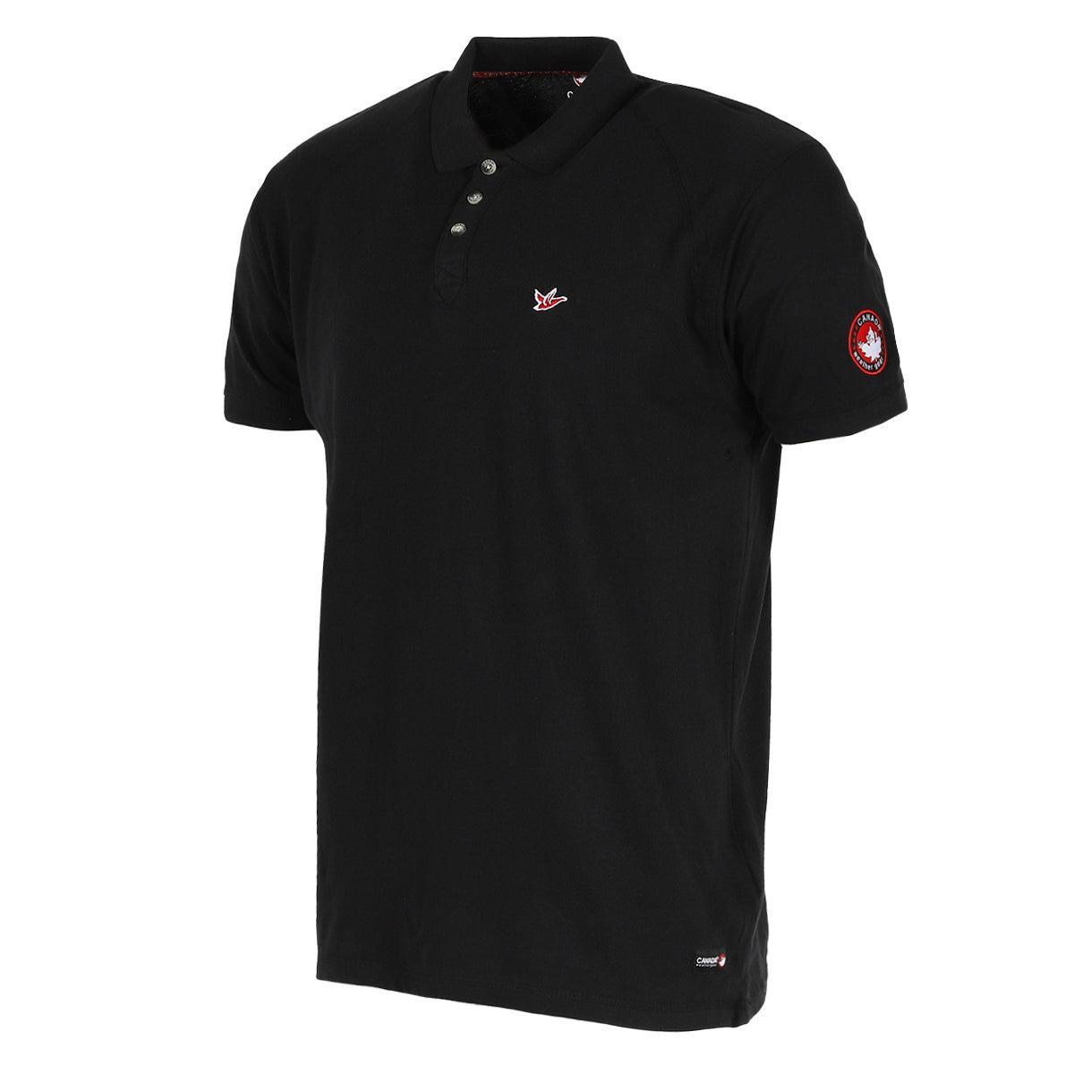 Canada Weather Gear Men's Pique Polo with Ribbed Collar and Cuff Product Image