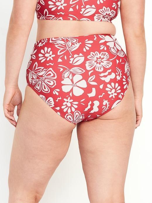 High-Waisted French-Cut Bikini Swim Bottoms Product Image