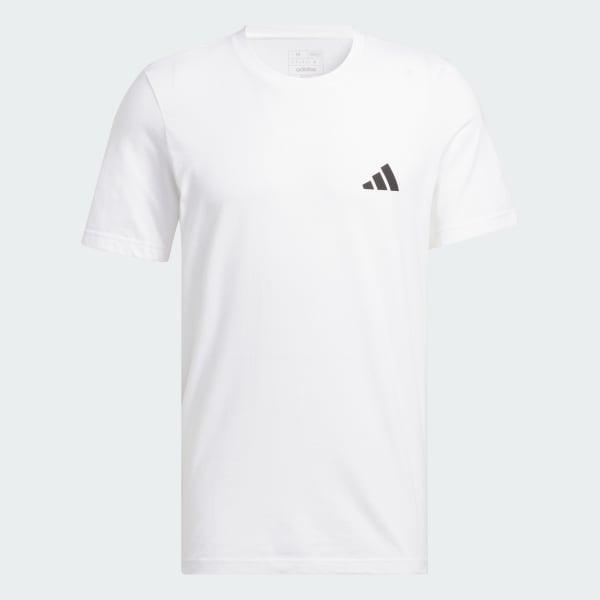 adidas India Cricket Traditional Graphic Tee White M Mens Product Image