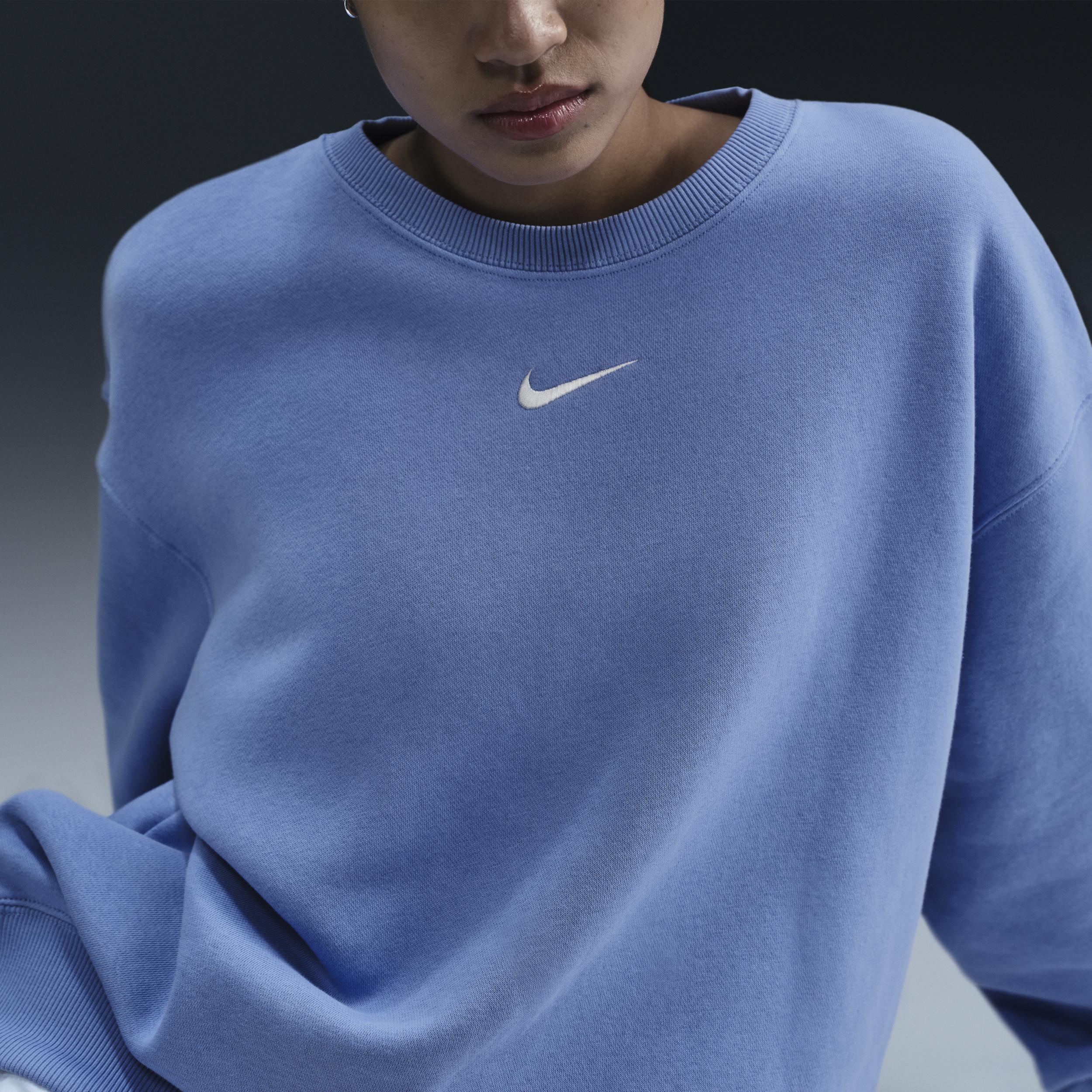 Womens Nike Sportswear Phoenix Fleece Oversized Crew-Neck Sweatshirt Product Image