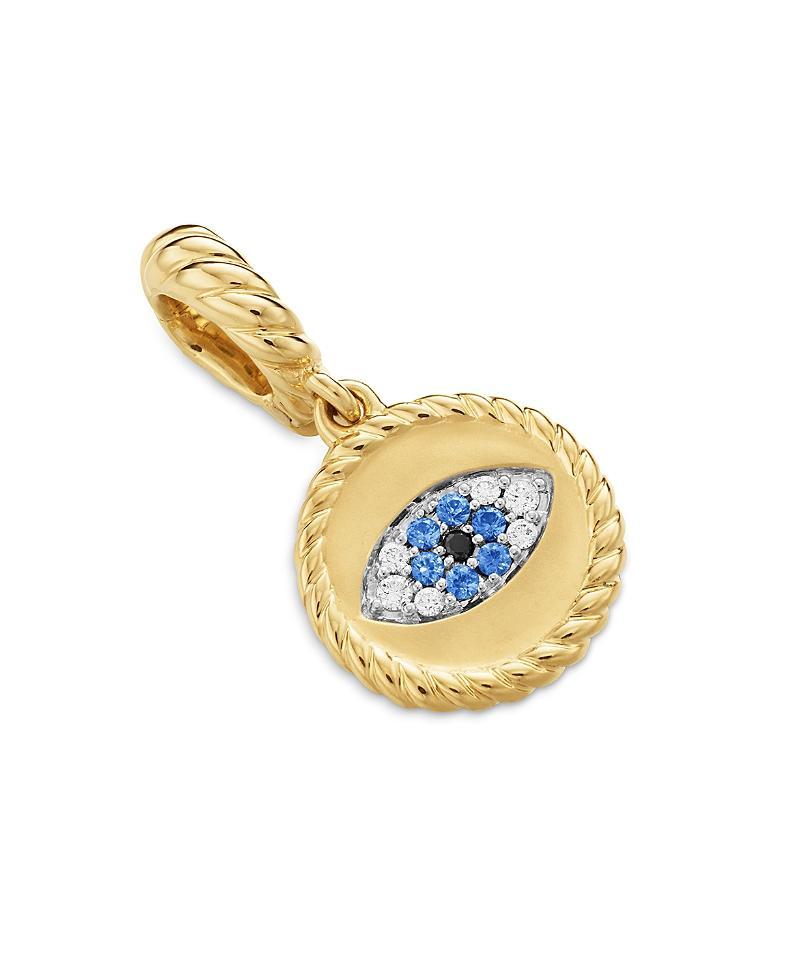 Womens Cable Collectibles Evil Eye Amulet in 18K Yellow Gold with Diamonds Product Image