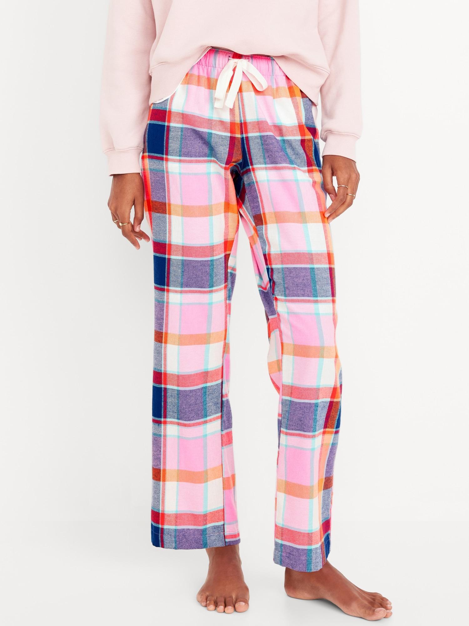 Mid-Rise Flannel Pajama Pants for Women Product Image