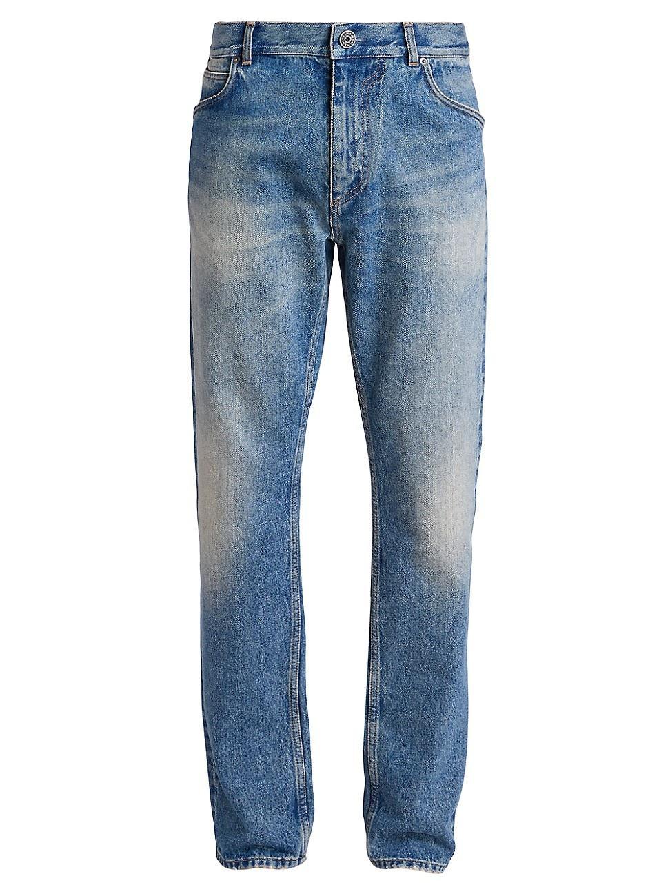 Mens Faded Five-Pocket Jeans Product Image