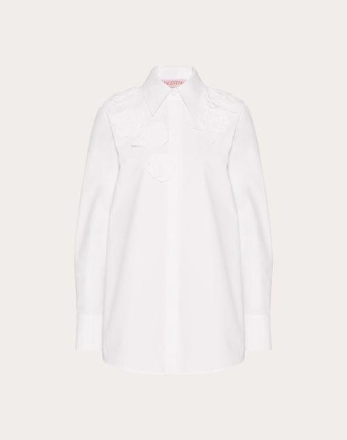 EMBROIDERED COMPACT POPELINE SHIRT Product Image