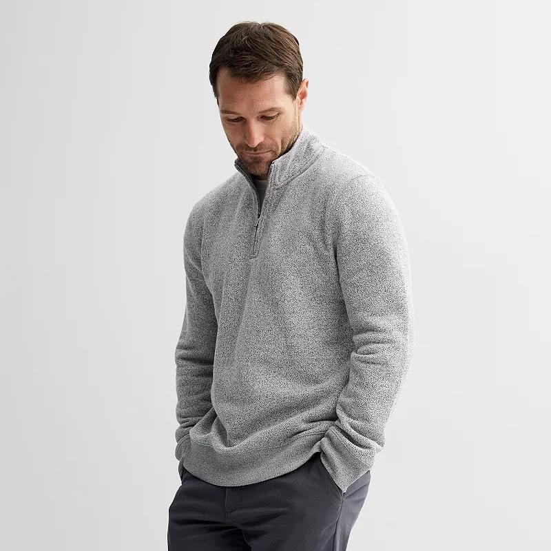 Mens Sonoma Goods For Life Sweater Fleece Quarter Zip Pullover Product Image