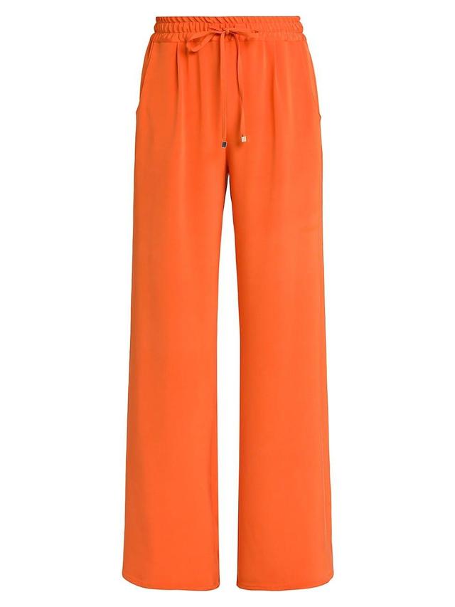 Womens Silk-Blend Drawstring Pants Product Image