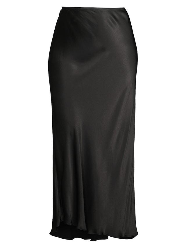 Womens Satin Slip Maxi Skirt Product Image