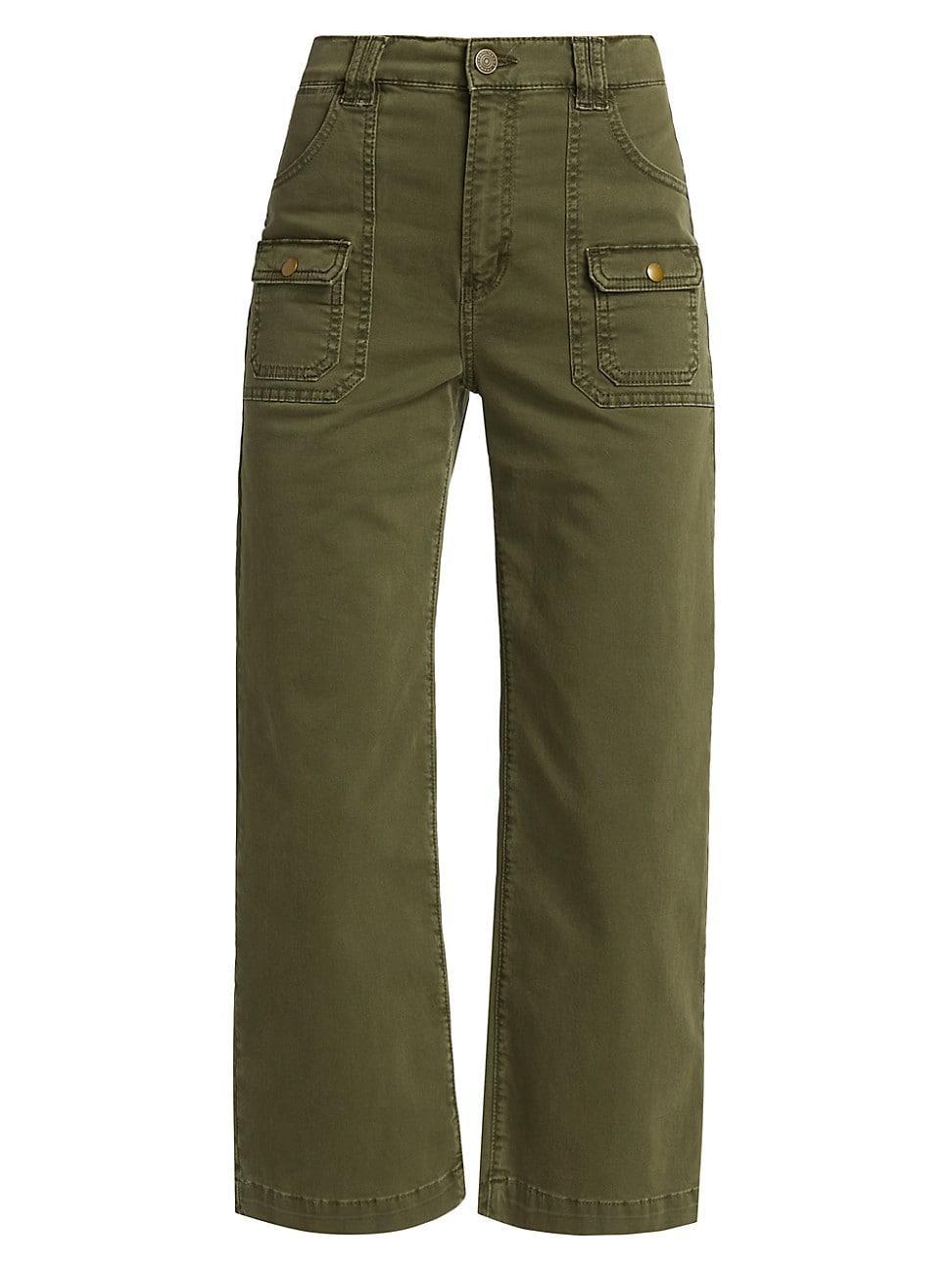 Womens Utilitarian Stretch-Cotton Pants Product Image