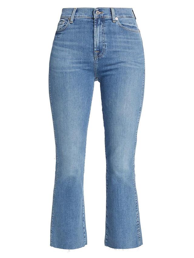 Womens Slim Kick High-Rise Cropped Jeans Product Image