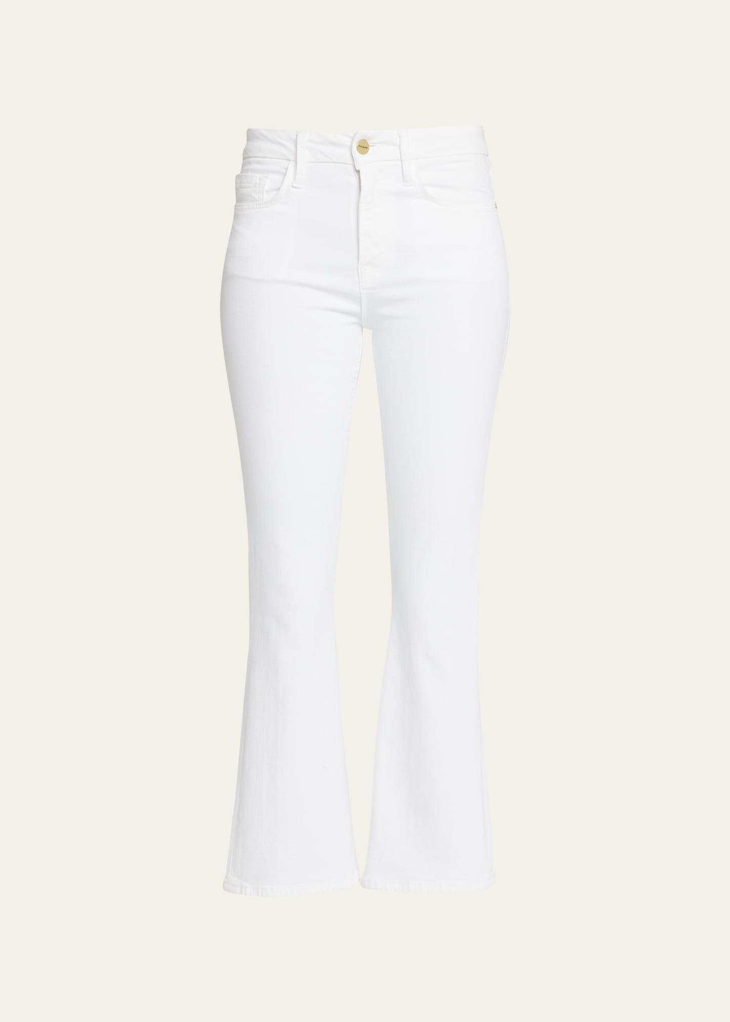 Womens Le Crop Stretch Mini Boot-Cut Jeans Product Image