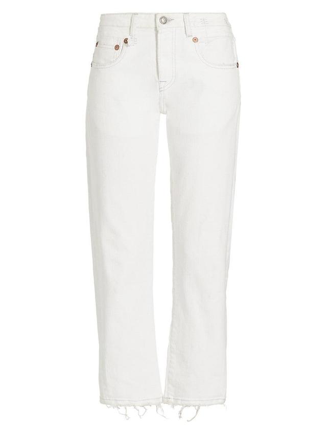 Womens Boy Straight-Leg Cropped Jeans Product Image