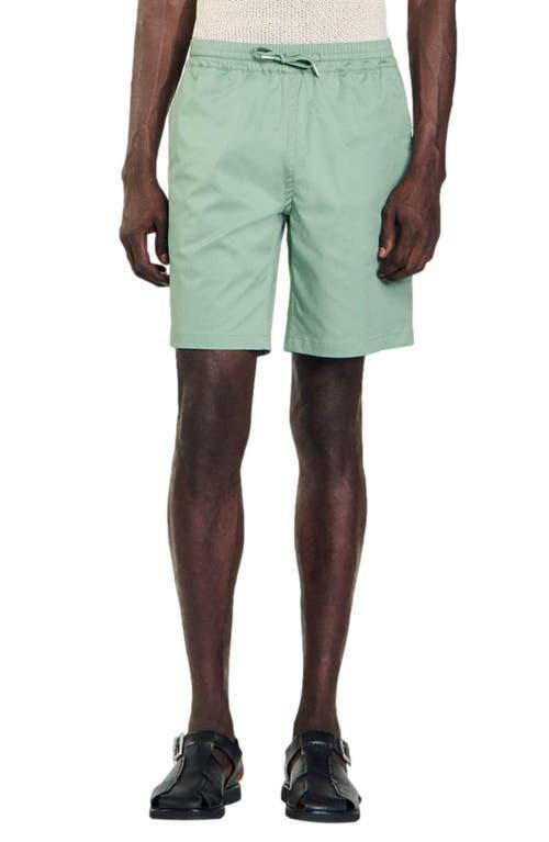 Sandro Mens New Gamma Regular Fit Cotton Blend Shorts Product Image