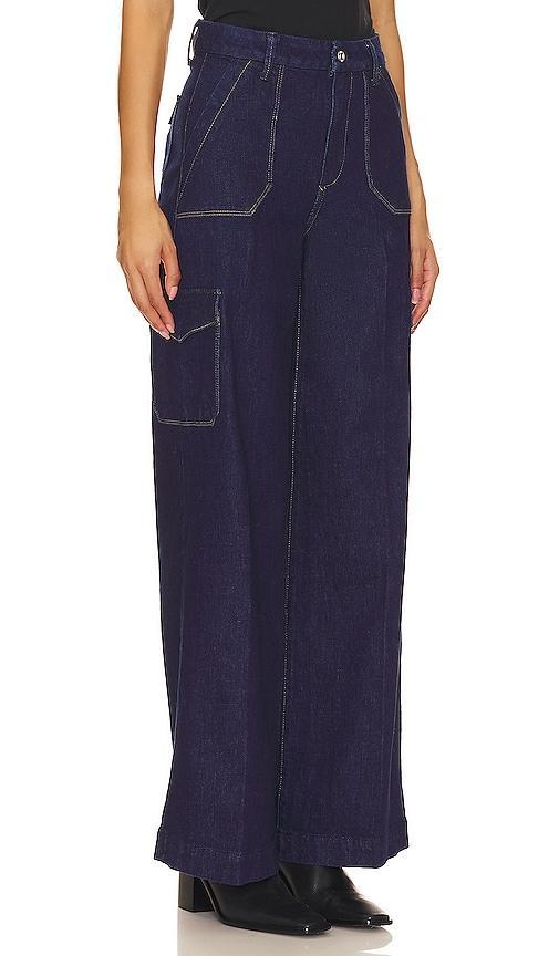 PAIGE Harper Wide Leg in Blue. Size 26, 28, 29, 31. Product Image