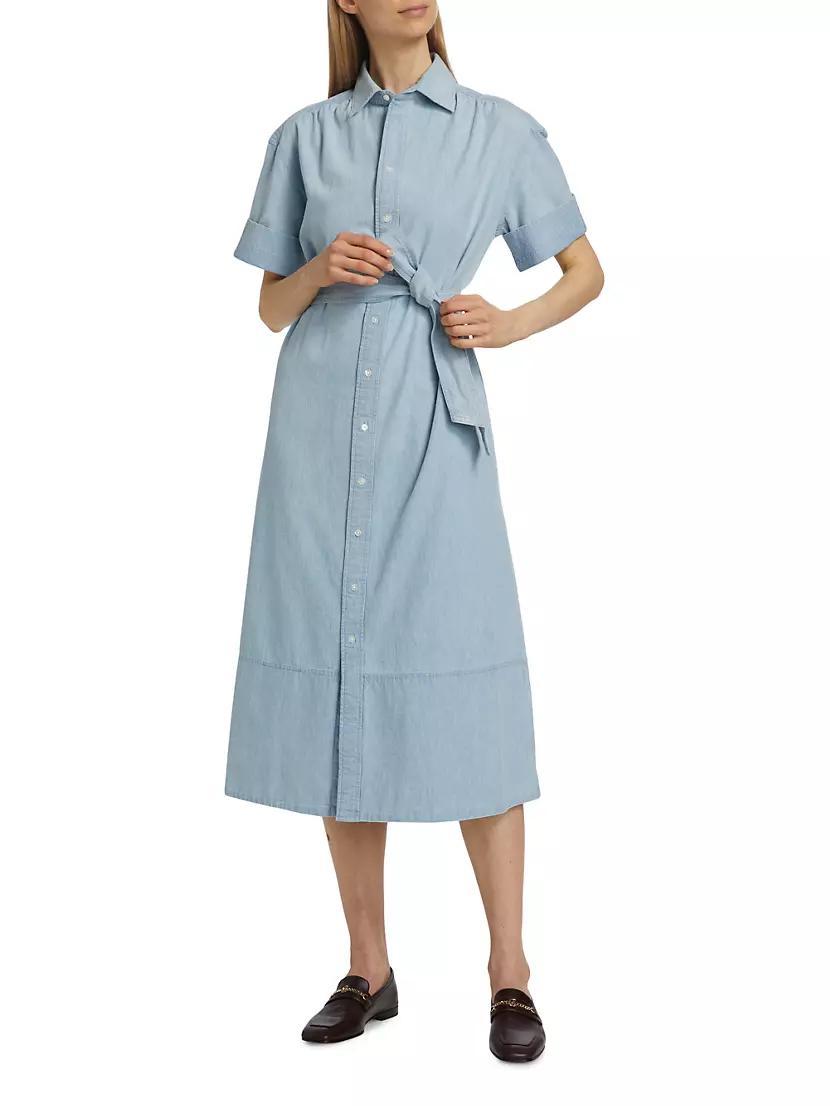 Chambray Midi-Shirtdress Product Image